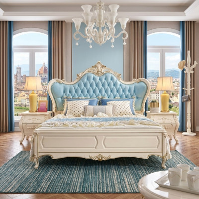Bedroom set bed and 2 nightstands luxury classic furniture new