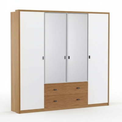 Wardrobe closets bedroom modern furniture material wood luxury cabinet