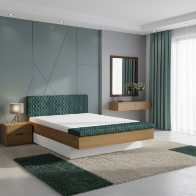Luxury bed design double hotel beds royal wooden furniture solid wood
