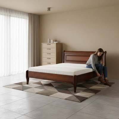 Bed Design Luxury Hotel Beds Marriage Bedroom Double Baroque Wooden Beds