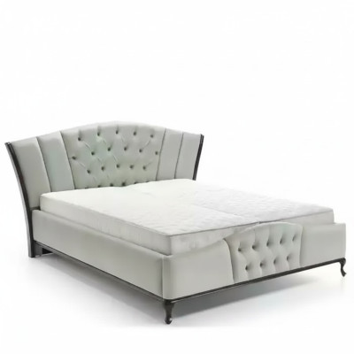 Bed Cushion Design Luxury Double Hotel Beds Chesterfield Wood Furniture New