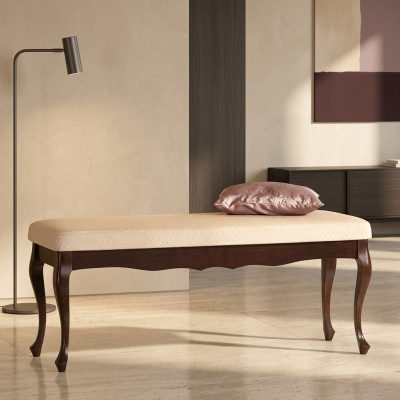 Classic designer bench stool seating upholstered bench footstool