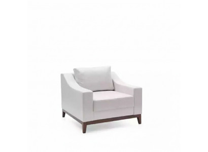 Armchair white Scandinavian upholstered armchair TV armchair lounge club furniture