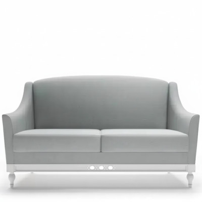 Sofa 2-seater sofas design luxury textile wood upholstery two-seater couches