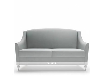 Sofa 2-seater sofas design luxury textile wood upholstery two-seater couches