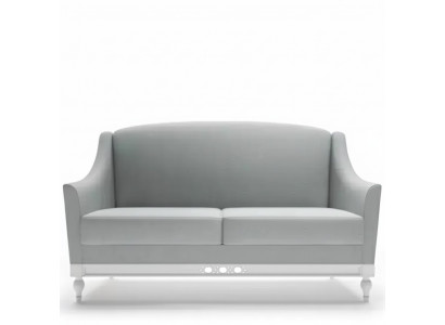 Sofa 2-seater sofas design luxury textile wood upholstery two-seater couches
