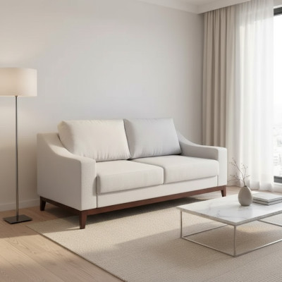 Modern sofa 2-seater modern living room loveseat furniture upholstered fabric textile new