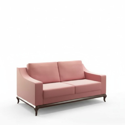 Modern sofa 2-seater living room design furniture style modern new pink luxury