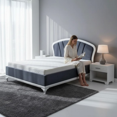 Modern bed luxury beds furniture hotel textile bedroom 180x200cm