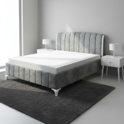 Luxurious beds bedroom gray double bed wood beds bed frame bed