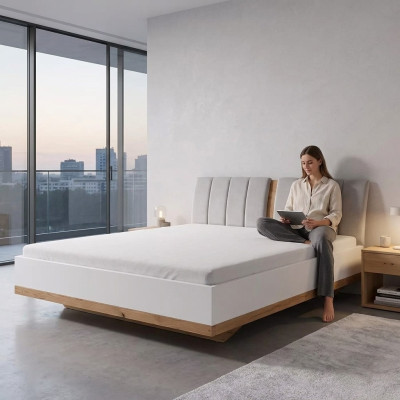 Luxury bed design double hotel beds royal wood furniture textile