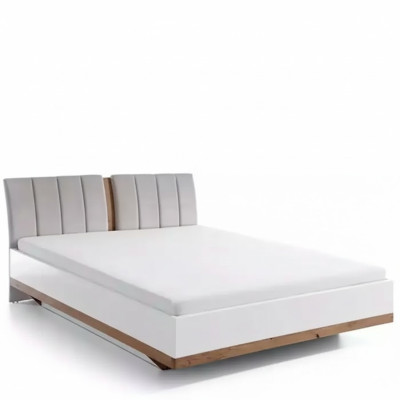 Luxury bed design double hotel beds royal wood furniture textile