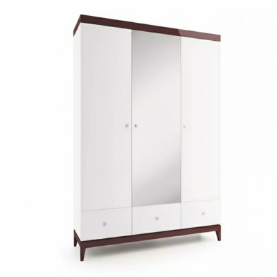 Designer high-gloss wardrobe cabinets bedroom furniture wood luxury white