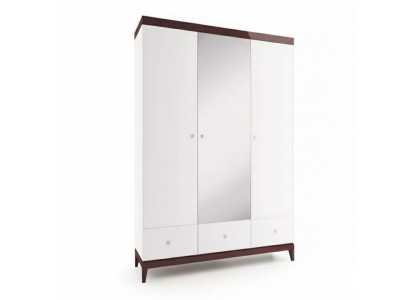 Designer high-gloss wardrobe cabinets bedroom furniture wood luxury white