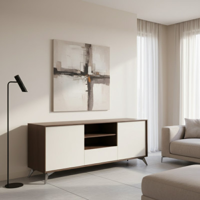 Design wall cabinet shelf living room TV stand wooden wall shelves
