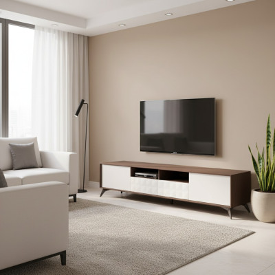 TV cabinet modern white luxury TV stand dresser wall unit RTV