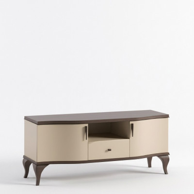 TV stand living room beige furniture wood sideboard style modern