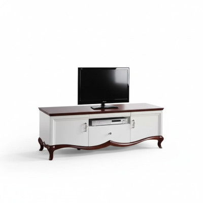 rtv lowboard tv stand sideboard wood luxury white living room cabinet