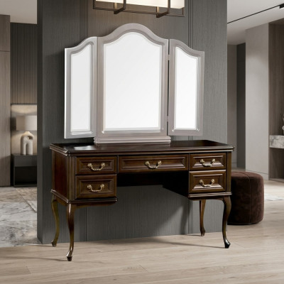 Dressing table with mirror luxury console dresser bedroom baroque rococo