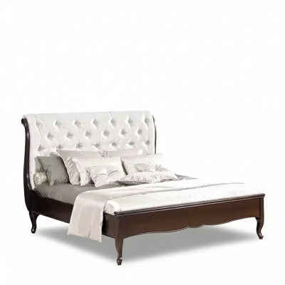 Bed fabric design double beds luxury modern hotel frame bedroom