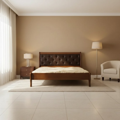 Luxury bedroom bed design upholstered double hotel beds Chesterfield