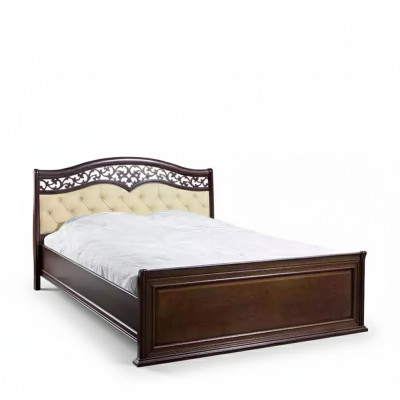 Luxurious bedroom bed design, padded double hotel bed.