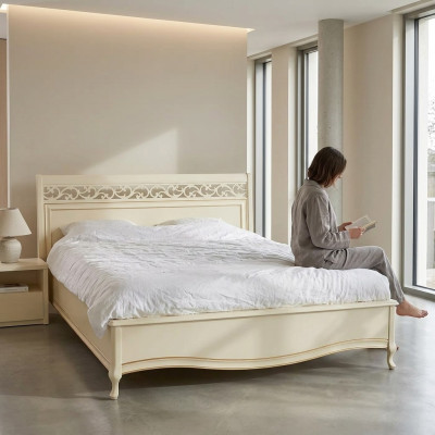 Bed, Cushion, Design, Luxury, Double, Hotel, Beds, Wood, New, White, Colors