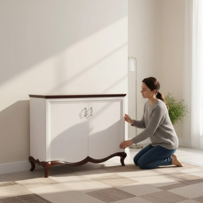 Luxury bedroom dresser with wooden wardrobe design wooden furniture
