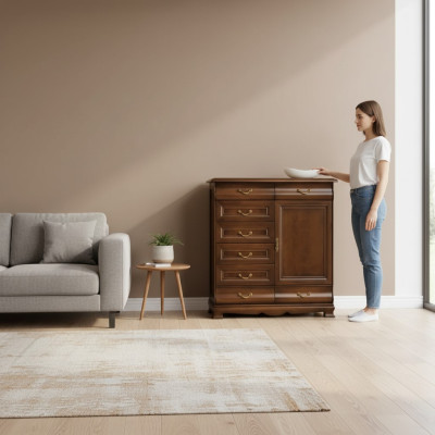 Drawers Oak Solid Wood Dressers Sideboard Dresser Solid Wood Cabinet