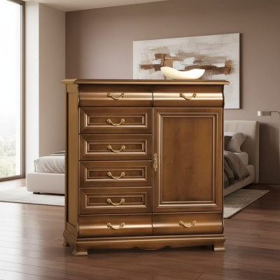 Drawers Oak Solid Wood Dressers Sideboard Dresser Solid Wood Cabinet