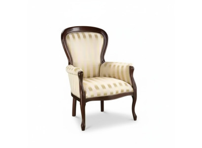 Luxury Armchair Living Room Textile Armchair Classic Design Upholstery