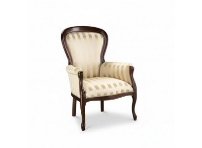 Luxury Armchair Living Room Textile Armchair Classic Design Upholstery