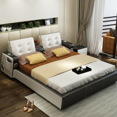 Multifunction bed double beds modern bed frame beds 180 x 200 cm