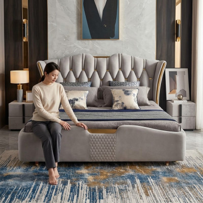 Chesterfield Bed Upholstery Design Luxury Double Hotel Beds Luxury Hotel New