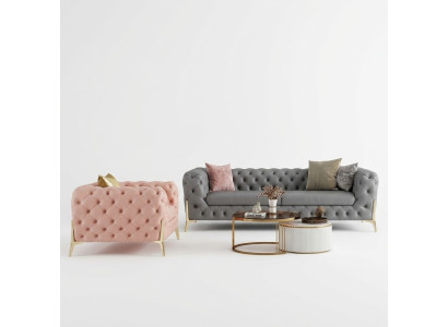 Sofa set 3+1 seater set design sofas upholstery leather relax modern furniture