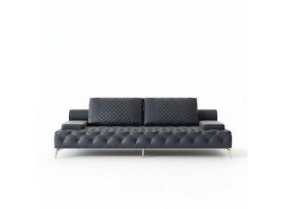 Sofa 3-seater furniture leather three-seater sofas living room style 3-seater Chesterfield