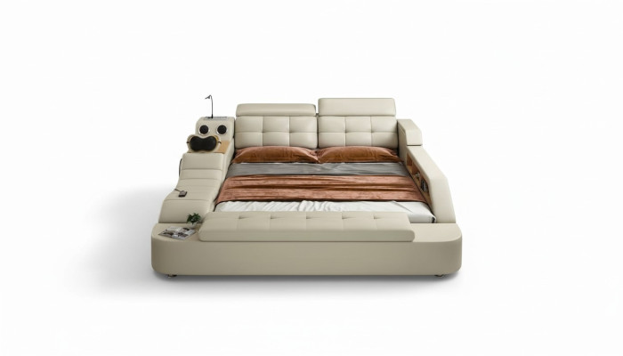 Multifunctional Bed Double Beds Modern Bed Frame 180x200cm New