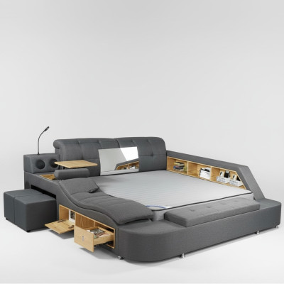 Multifunction Bed Double Beds Modern 180x200cm Beds Bedroom
