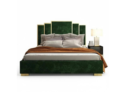 Design bed textile luxury beds modern hotel frame sleep room 180x200