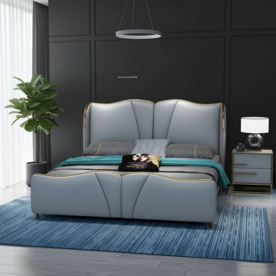 Design Blue 2x Nightstands Side Tables Bedroom Wood Luxury Consoles