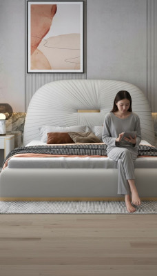 Hotel luxury bed white bedroom English beds 180x200cm new