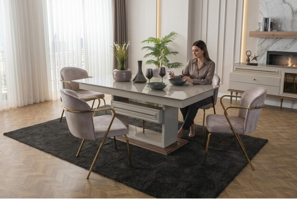 Dining room table dining table tables modern dining room designer new beige