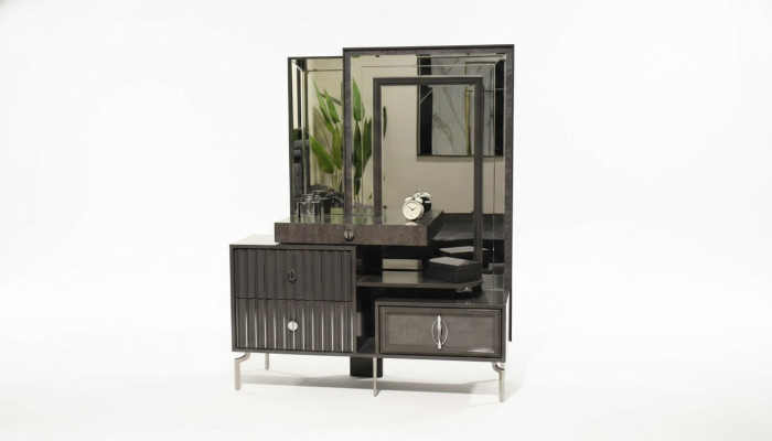 Black vanity luxury wood console designer bedroom furniture