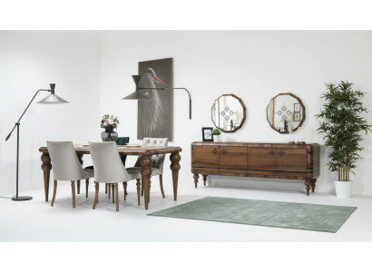 Classic brown sideboard designer luxury wood furniture dresser furniture