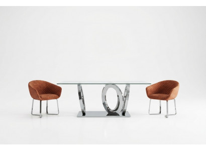 Modern designer dining room dining table kitchen table glass top style furniture