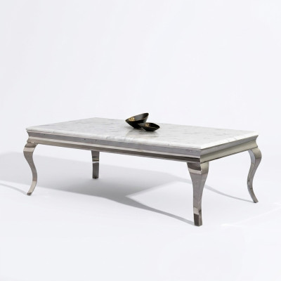Coffee table design living room luxury table sofa side table 130x70 silver