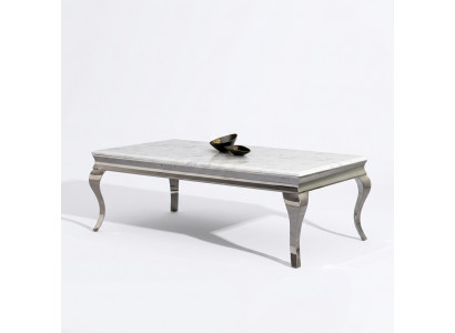Coffee table design living room luxury table sofa side table 130x70 silver