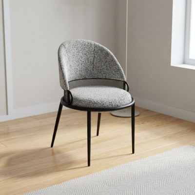 White dining chair luxury chairs upholstered single-seater textile style furniture