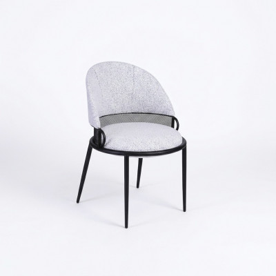 White dining chair luxury chairs upholstered single-seater textile style furniture