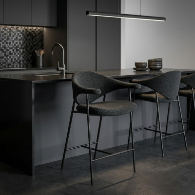 Stylish seating furniture designer dining chairs with steel legs modern